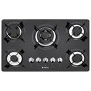 Cooktop a Gás 5 Bocas Cadence Gourmet c/ Mesa de Vidro TOP550