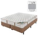 Conjunto Cama Box + Colchão King Size Minaspuma Therapedic com Molas LFK - 26x193x203cm