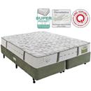 Conjunto Cama Box + Colchão King Size Minaspuma Eco Confort Verde com Molas Super Pocket - 28x193x203cm