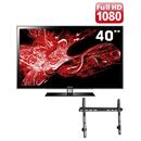 TV 40" Slim LED Samsung UN40D5000 Full HD com Conversor Digial + Suporte Fixo de Parede ELG E600 p/ TVs LCD/LED/Plasma de 32 a 60" - VESA 600