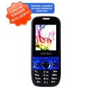 Celular Desbloqueado Venko Ideal II Preto/Azul com Quadri Chip, Câmera VGA, Discado Inteligente, MP3, FM, Bluetooth, Fone, Cartão 2GB