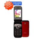 Celular Desbloqueado Venko Amigo Vermelho com Quadri Chip, Câmera 1.3MP, Discado Inteligente, MP3, Rádio FM, Bluetooth, Fone e Cartão 2GB
