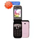 Celular Desbloqueado Venko Amigo Rosa com Quadri Chip, Câmera 1.3MP, Discado Inteligente, MP3, Rádio FM, Bluetooth, Fone e Cartão 2GB