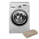 Lavadora/Secadora de Roupas LG 11 kg Elf WD-12596RD(W) + Cobertor Solteiro Camesa Neo Raschel - Bege