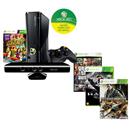 Console Microsoft Xbox 360 com 4GB de Memória + Kinect + 4 Super Jogos - X360