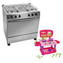 Kit Crianças - Fogão 5 Bocas Atlas Bivolt + Sweetfantasy Superkitchen Infantil Cardoso