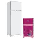 Kit Crianças - Refrigerador 337L BR Dako 110V + Refrigerador Princesa Disney Infantil Xalingo