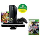 Console Microsoft Xbox 360 com 4GB de Memória + Kinect + Jogo Kinect Adventures + Jogo Pro Evolution Soccer 2013 - X360