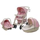 Carrinho de Bebê + Cadeira para Automóvel + Berço para Auto Burigotto Angel – 4005