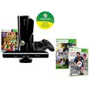 Console Microsoft Xbox 360 com 250GB de Memória + Kinect + Jogo Kinect Adventures + Jogo Fifa 13 - X360 + Jogo Pro Evolution Soccer 2013 - X360