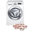 Lavadora/Secadora de Roupas LG 8,5 kg Prime WD-1485AD(A) + Conjunto de Potes Herméticos LG Redondos com Tampas - 7 Peças