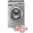 Lavadora/Secadora de Roupas LG 11 kg Elf WD-12596RD(A) + Conjunto de Potes Herméticos LG Redondos com Tampas - 7 Peças
