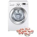Lavadora/Secadora de Roupas LG Prime 8,5Kg WD-1403RD (A) + Conjunto de Potes Herméticos LG Redondos com Tampas - 7 Peças