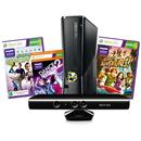 Console Microsoft X360 Preto com 250GB de Memória + Kinect Preto + 3 Jogos - X360
