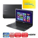 Notebook Samsung 300E4C-AD5 com Intel® Core i5-3210M, 4GB, 500GB, Gravador de DVD, Leitor de Cartões, HDMI, Bluetooth 4.0, Webcam, LED 14” e Windows 8