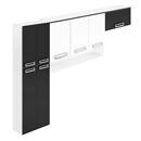 Cozinha Compacta Itatiaia Dakar com 3 Peças - Branco/Preto