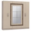 Guarda-Roupa Kappesberg S680 com 6 Portas e 2 Gavetas - Carvalle/Nude