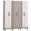 Guarda-Roupa Kappesberg com 6 Portas A543 - Branco/Carvalle