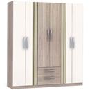 Guarda-Roupa Kappesberg com 6 Portas A542 - Branco/Carvalle