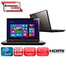 Notebook Lenovo G480 IMR com Intel® Dual Core, 2GB, 320GB, Gravador de DVD, Leitor de Cartões, HDMI, Wireless, Webcam, LED 14” e Windows 8