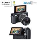 Câmera Digital Sony NEX-F3 Preta com 16.1MP, LCD móvel 3.0", Detector de Face e sorriso, Foto Panorâmica, Vídeo Full HD, Fotos 3D e Lente Sony SEL1855