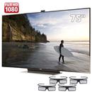 TV 75" Slim LED Smart Interaction 3D Samsung Série 9 ES9000 UN75ES9000GXZD Full HD com Smart TV, Conversor Digital, Wireless LAN e 4 Óculos 3D