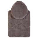 Kit de Banheiro Corttex Microfibra 3 Peças - Taupe