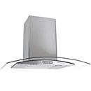 Coifa de Parede Fogatti Vidro Curvo CVC-80 - 80 cm com 3 Velocidades e Lâmpadas LED - Vidro