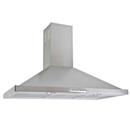 Coifa de Parede Fogatti Piramidal CPI-90 - 90 cm, Funciona como Depurador e Exaustor, 2 Lâmpadas Led e Filtros - Inox