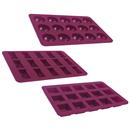 Kit Mini Formas de Silicone Brastemp Gourmand para Chocolate na cor Roxa - BFD09AX