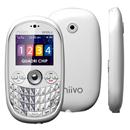 Celular Desbloqueado Niivo IIVA4 Branco com Quadri Chip, teclado QWERTY, Câmera 1.3MP, Bluetooth, Aplicativo Facebook , MSN, Twitter, FM, MP3 e Fone