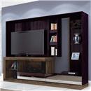 Estante Colibri para Home Theater Maestro com 2 Gavetas e 3 Prateleiras – Nogal/Ébano