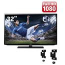 TV 32” LED Samsung Série EH5000 UN32EH5000GXZD Full HD com Conversor Digital + Suporte Fixo Mecano Case SPA1565 p/ TV's LCD/LED/Plasma de 15” a 65"