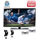 TV 40" 3D LED Samsung EH6030 Full HD com Conversor Digital e 2 Óculos 3D + Suporte Fixo Mecano Case SPA1565 p/ TV's LCD/LED/Plasma de 15” a 65"