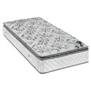 Colchão Solteiro Americanflex Vida Bonnell com Espuma D-28 e Pillow Top 26x88x188 – Branco/Cinza