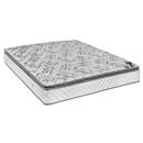 Colchão Casal Americanflex Vida Bonnell com Espuma D-28 e Pillow Top 26x138x188 – Branco/Cinza