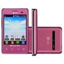 Celular Desbloqueado LG Optimus L3 Dual E405 Rosa com Dual Chip,Tela de 3,2”, Android 2.3, Câmera 3.2MP, 3G, Wi-Fi, GPS, FM, MP3 e Bluetooth - Vivo