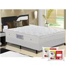 Colchão Casal Gazin Liss Bela D-33 com Pillow Top e Molas Bonnel - 24x138 + 2 Travesseiros de Fibra de Poliéster Fibrasca Malha Gold