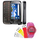 Celular Desbloqueado Samsung I5510 Galaxy 551 Preto QWERTY, Android 2.2 + Relógio Unissex Troca Pulseira Speedo Loop 24834G0EBNP2 - Cores Sortidas