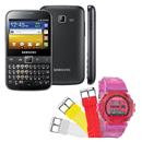 Celular Desbloqueado Samsung Galaxy Y Pro com Android 2.3, Wi-Fi, 3G - Vivo + Relógio Unissex Troca Pulseira Speedo Loop 24834G0EBNP2 - Cores Sortidas