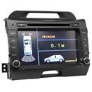 Central Multimídia H-Buster HBO-8948KI Sportage com Tela Touchscreen de 7”, TV Digital, GPS, Câmera de Ré*, Bluetooth, Entradas USB e Controla iPod