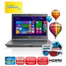 Notebook Positivo 5350M 3D com Intel® Core™ i5-2450M, 4GB, 320GB, Gravador de DVD, Leitor de Cartões, HDMI, Wireless, Webcam, LED 14" e Windows 8