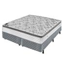 Conjunto Cama Box + Colchão Super King Americanflex Vida com Molas Bonnell e Pillow Top 50x193x203cm