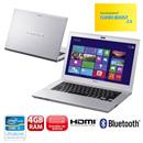 Ultrabook Sony Vaio SVT14115CBS com Intel® Core™ i5-3317U, 4GB, 320GB, 32GB SSD, Gravador de DVD, Leitor de Cartões, Bluetooth, LED 14” e Windows 8