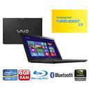 Notebook Sony Vaio SVS15125CBB com Intel® Core™ i7-3520M, 6GB, 750GB, Leitor de Blu-Ray, HDMI, Bluetooth, NVIDIA® GeForce®, LED 15.5” e Windows 8