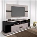 Rack Bancada com Painel para TV Vamol Domani - Carvalho Ferroso/Preto