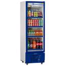 Refrigerador Vertical Gelopar Frost Free GRVC-450 Azul / Branco com Controlador Eletrônico Digital e Porta com Fechamento Automático - 445 L