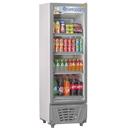 Refrigerador Vertical Gelopar Frost Free GRVC-450 Cinza / Branco com Controlador Eletrônico Digital e Porta com Fechamento Automático - 445 L