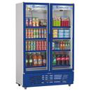 Refrigerador Vertical Gelopar Frost Free GRVC-950 Azul / Branco com Controlador Eletrônico Digital e Porta com Fechamento Automático - 957 L