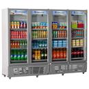 Refrigerador Vertical Gelopar Frost Free GRVC-1950 Cinza / Branco com Controlador Eletrônico Digital e Porta com Fechamento Automático - 1979 L